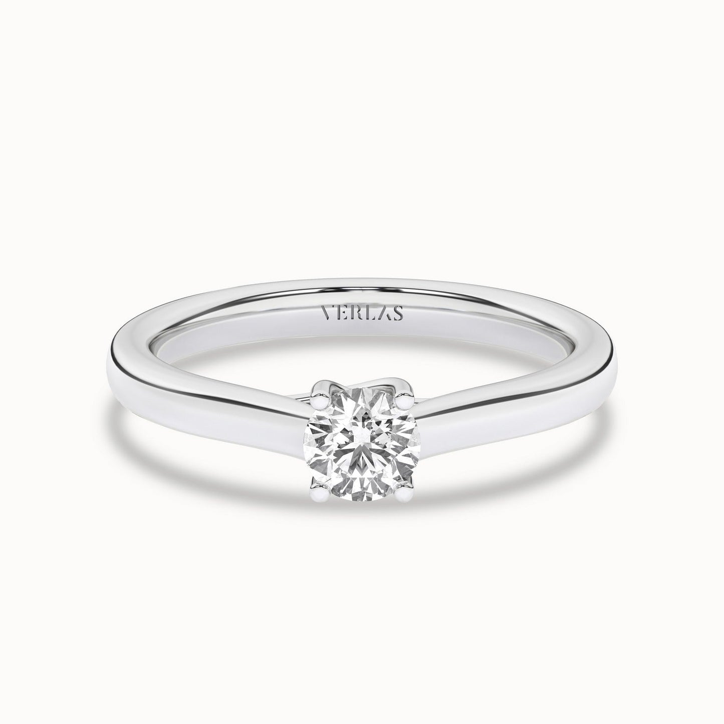 Timeless Round Ring_Product Angle_1/2Ct - 1