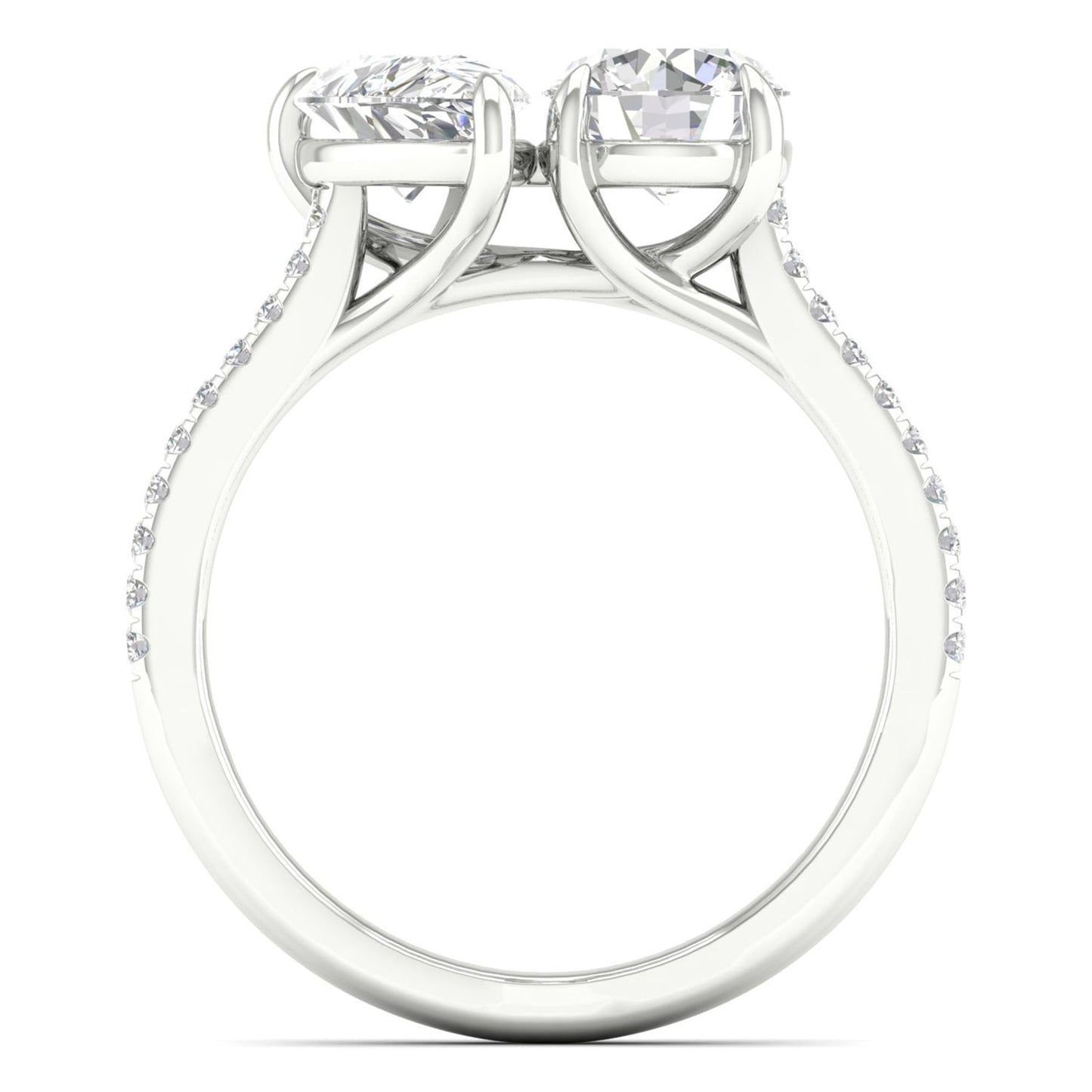 Atmos Pear Round Two Stone Diamond Ring_Product Angle_2 1/6 Ct. - 3