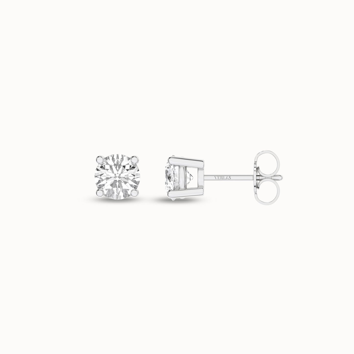 Round Solitaire Studs_Product Angle_1Ct. - 1