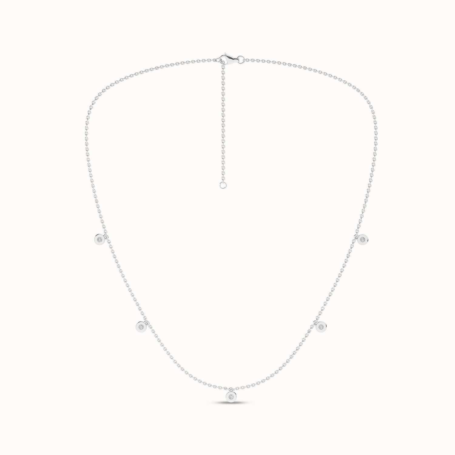 Mini-Round Encompassing Stationed Necklace_Product Angle_1/5Ct. - 3