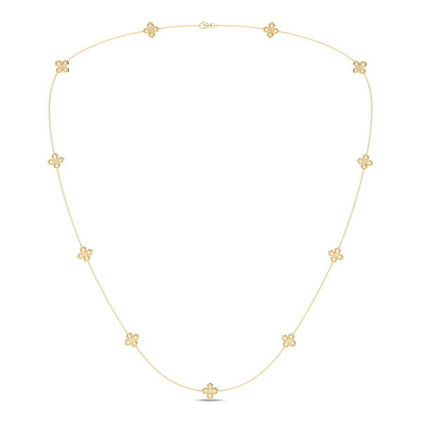 La Fleur Petite Diamond Silhouette Stationed Necklace_Product Angle_1 1/3 - 1