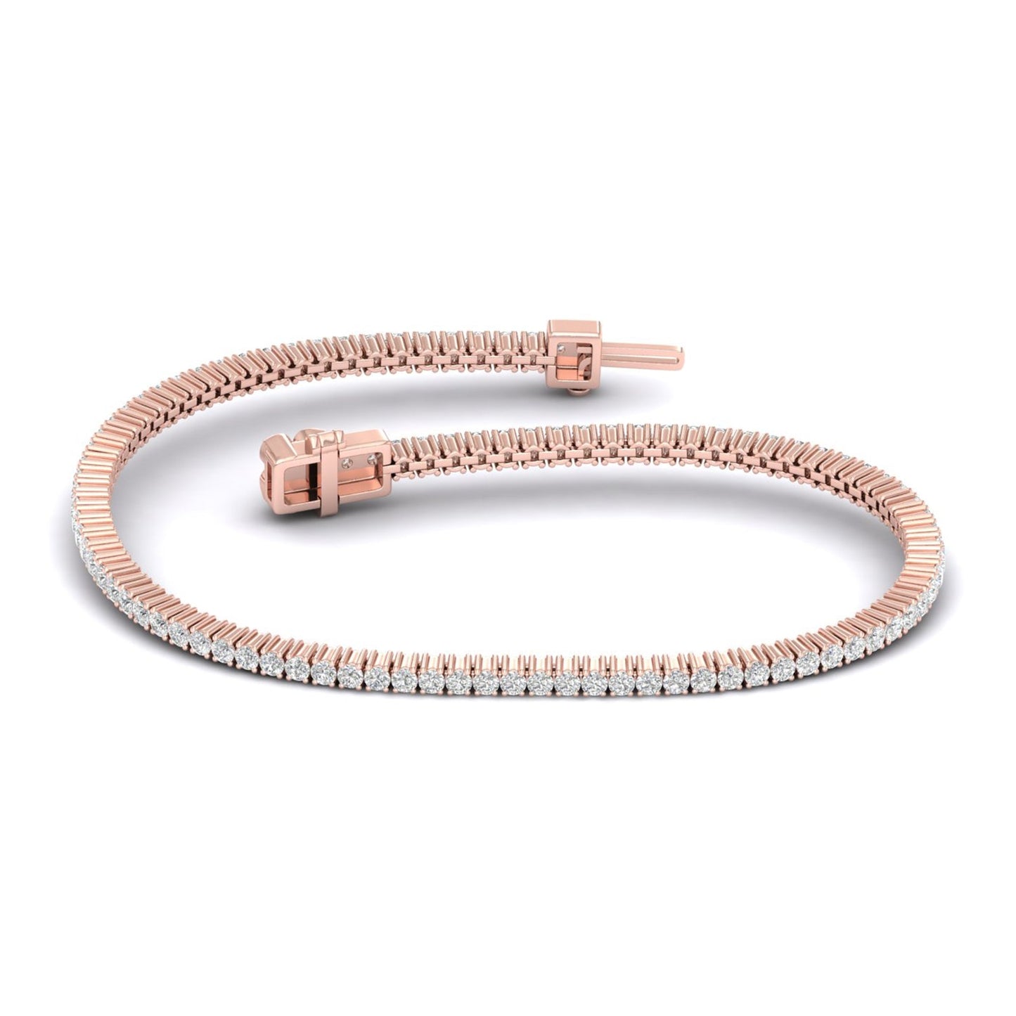 La Fleur Tennis Bracelet_Product angle_2 Ct. - 5