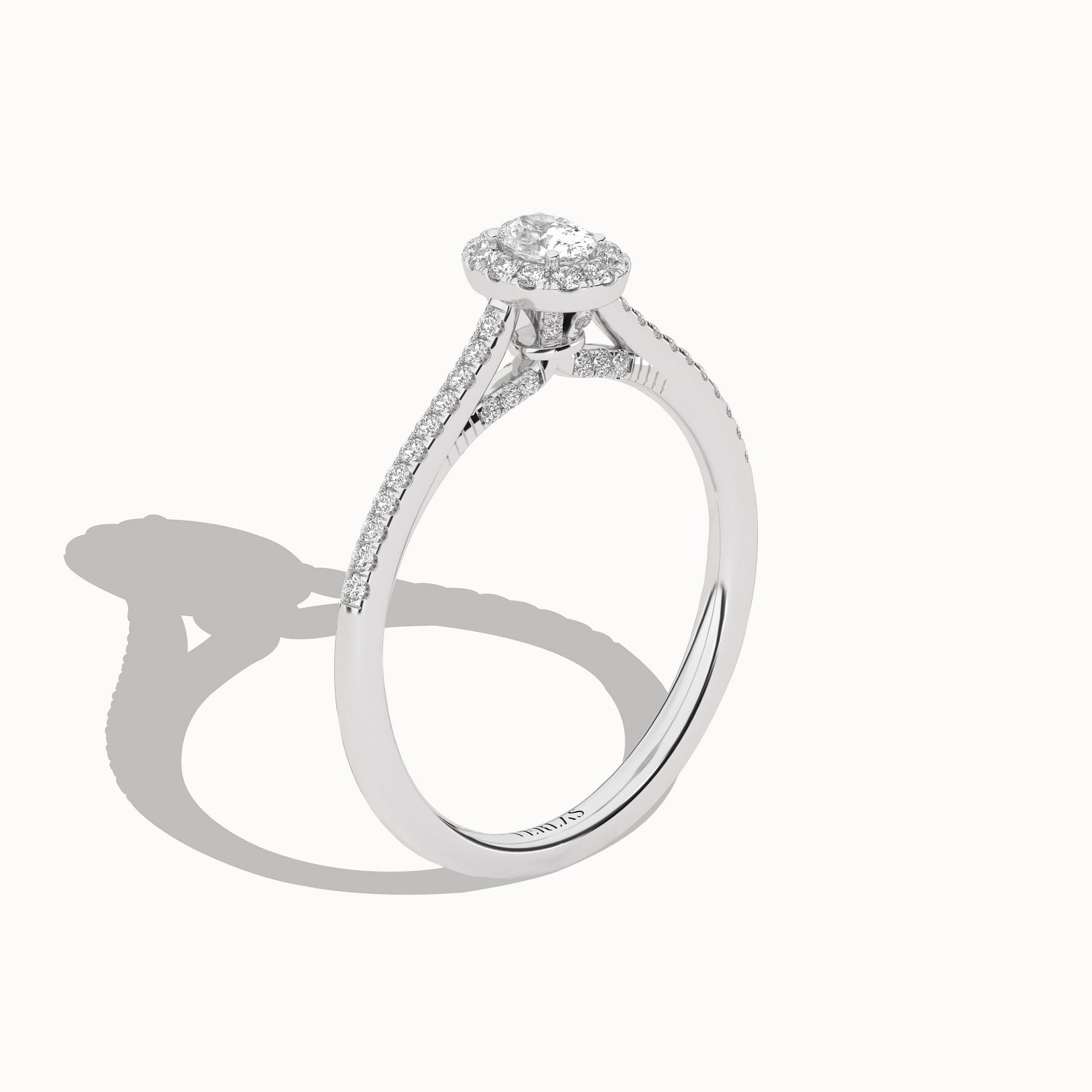 Signature Ellipse Halo Ring_Product Angle_1/3Ct - 2