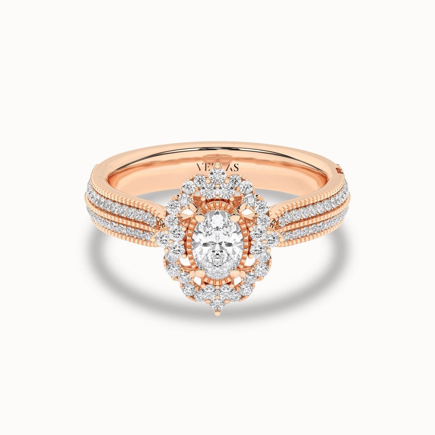 Ornate Ellipse Ring_Product Angle_5/8Ct - 1