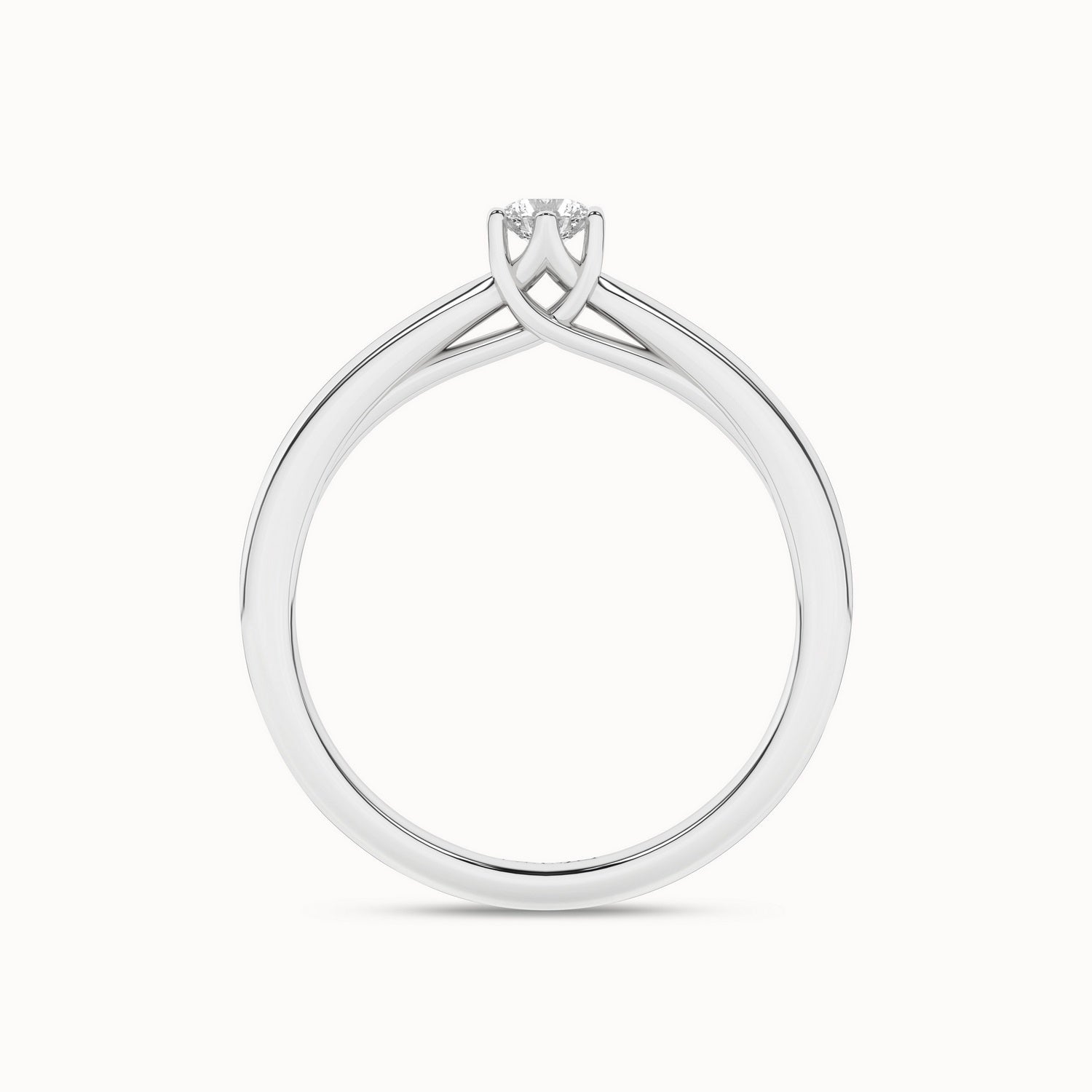 6-Pronged Round Ring_Product Angle_1/6Ct - 2