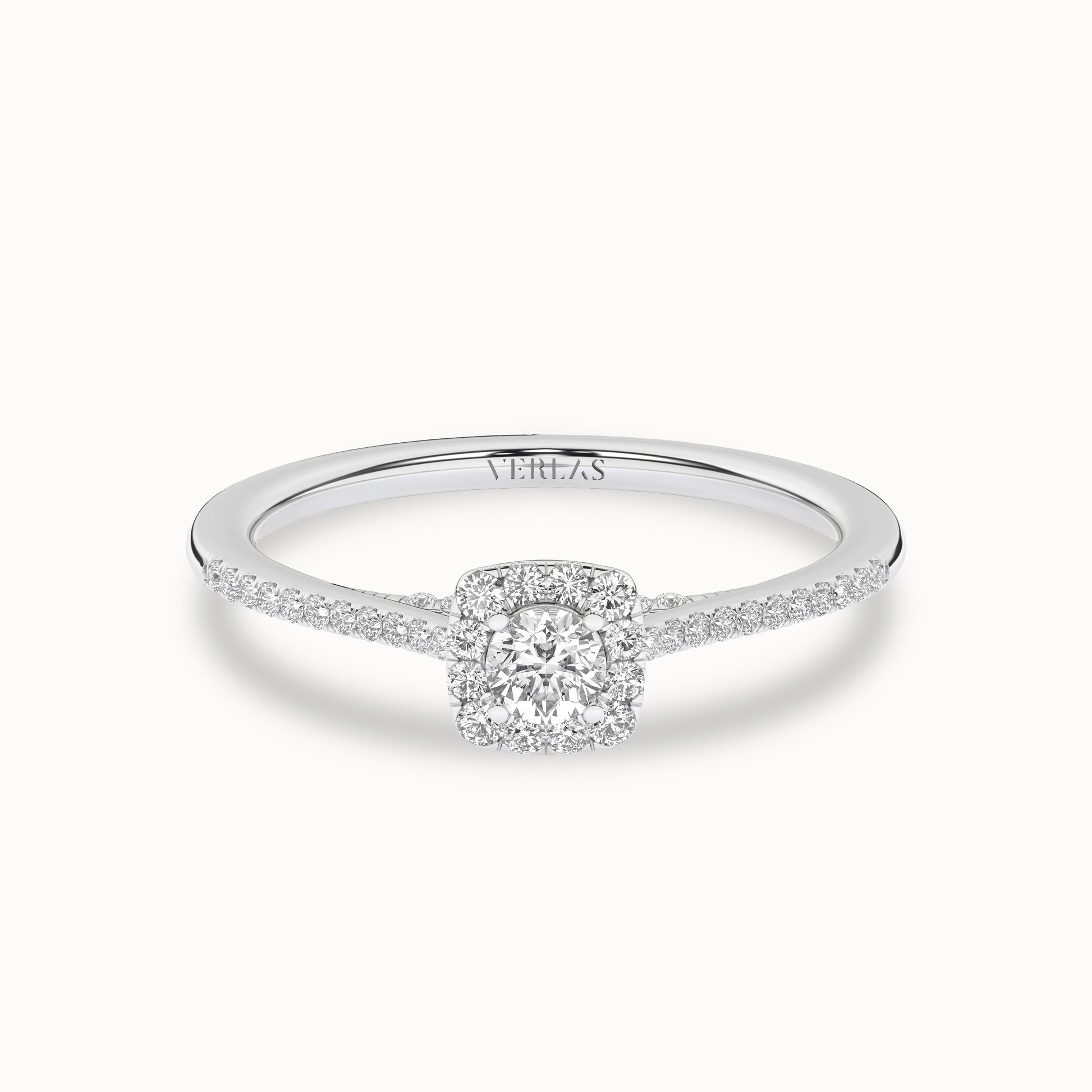 Round-Center Princess Halo Ring_Product Angle_1/3Ct. - 1