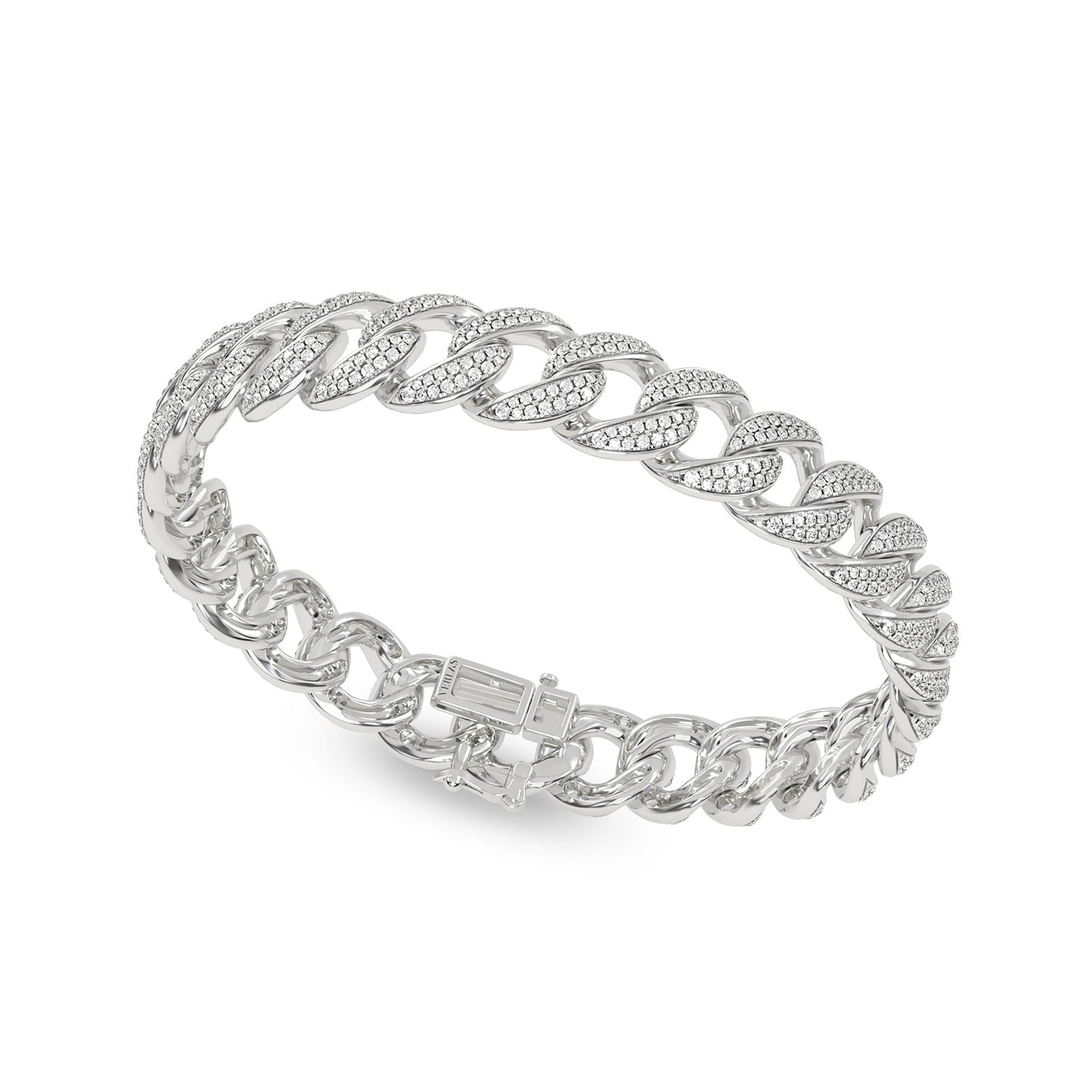 Diamond Cuban Link Bracelet_Product Angle_2 Ct. - 2