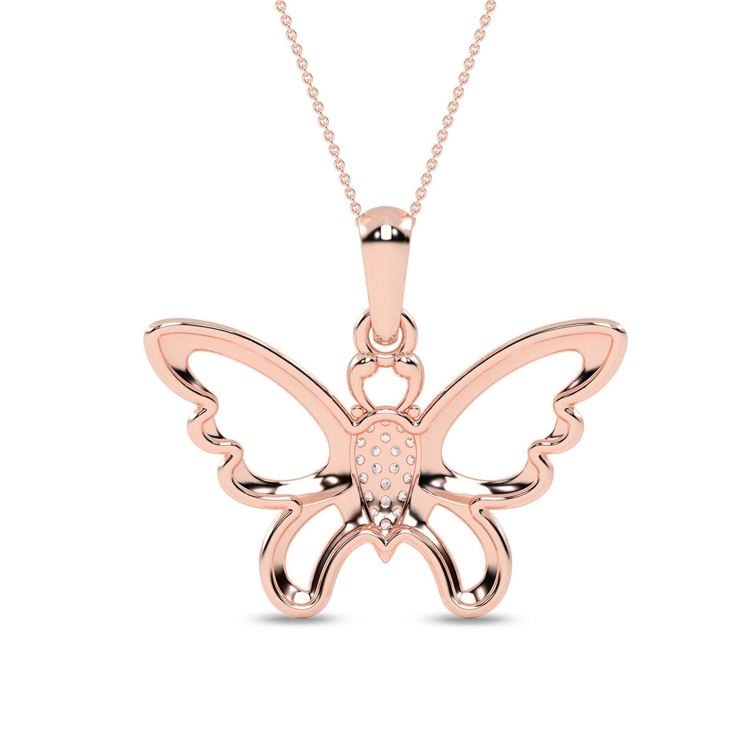 Butterfly Flutter Silhouette Pendant_Product Angle_0.05 - 2