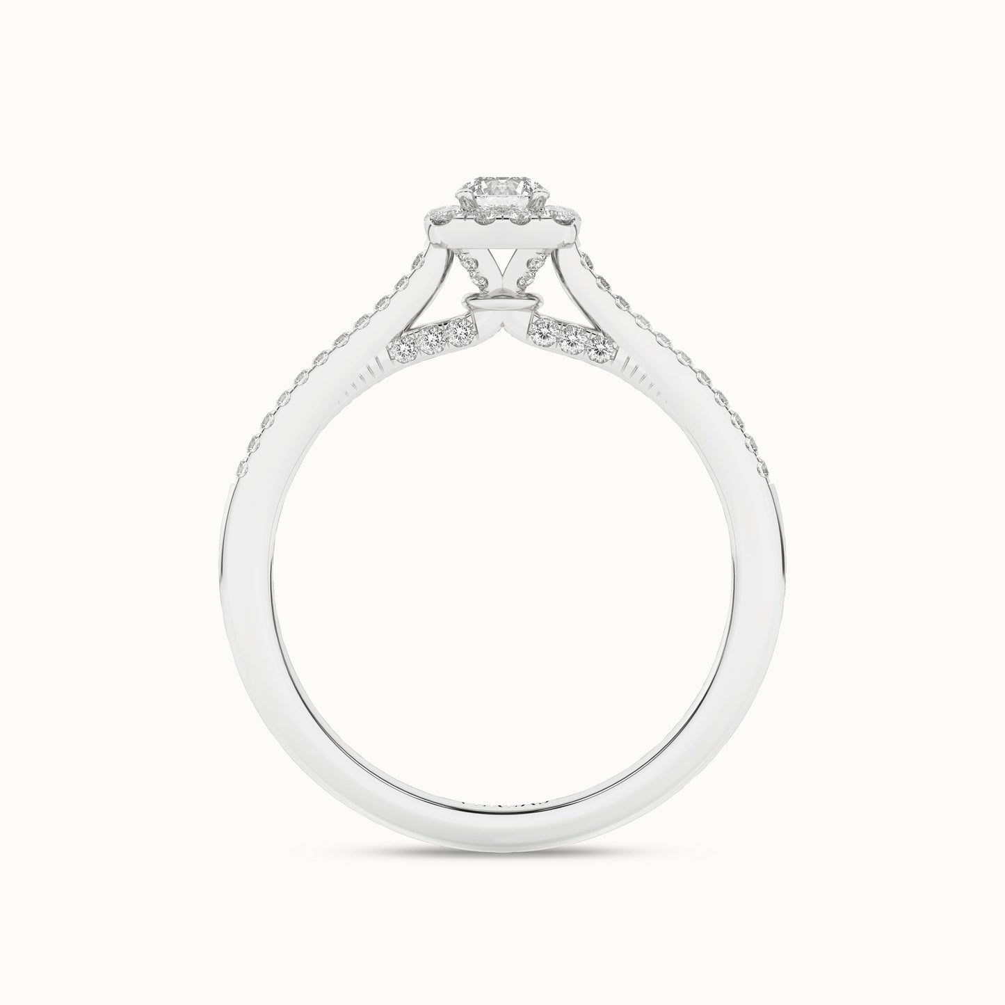 Round-Center Princess Halo Ring_Product Angle_1/3Ct. - 2