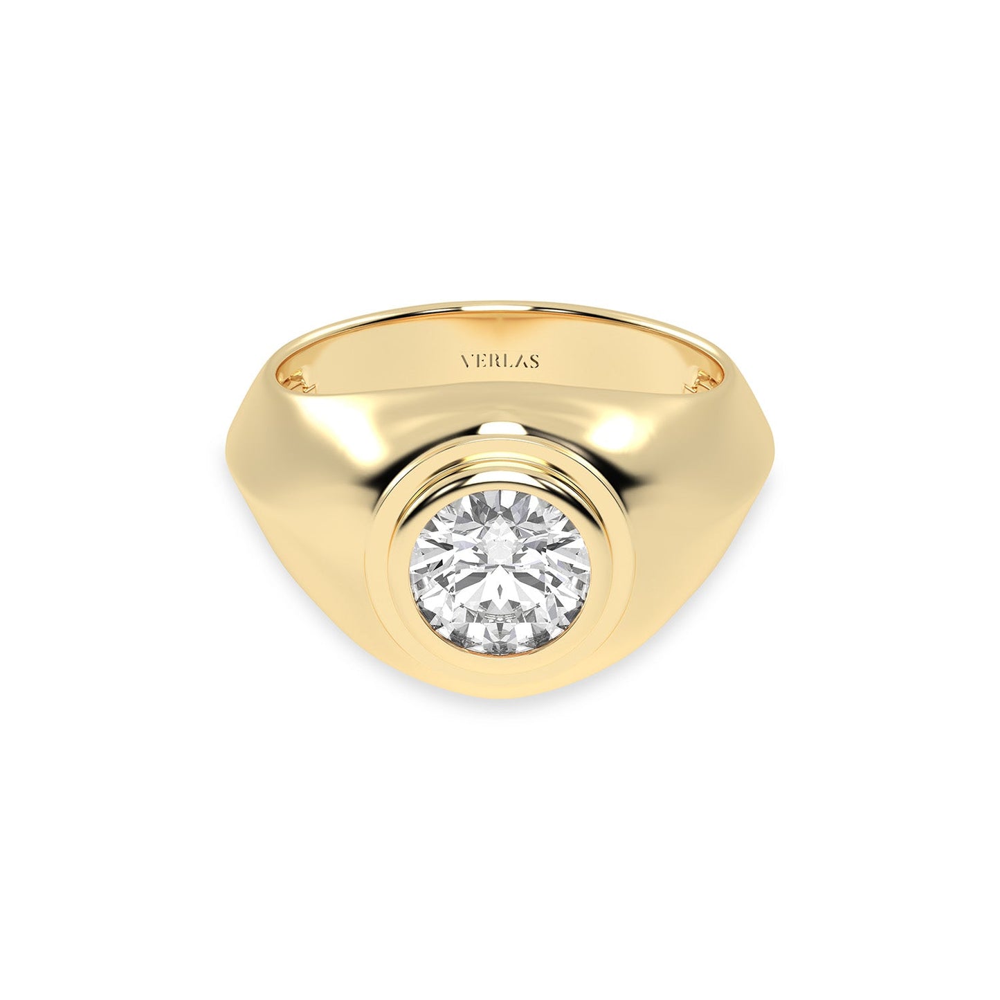 Men's Atmos Round Diamond Ring_Product Angle_2 Ct. - 1