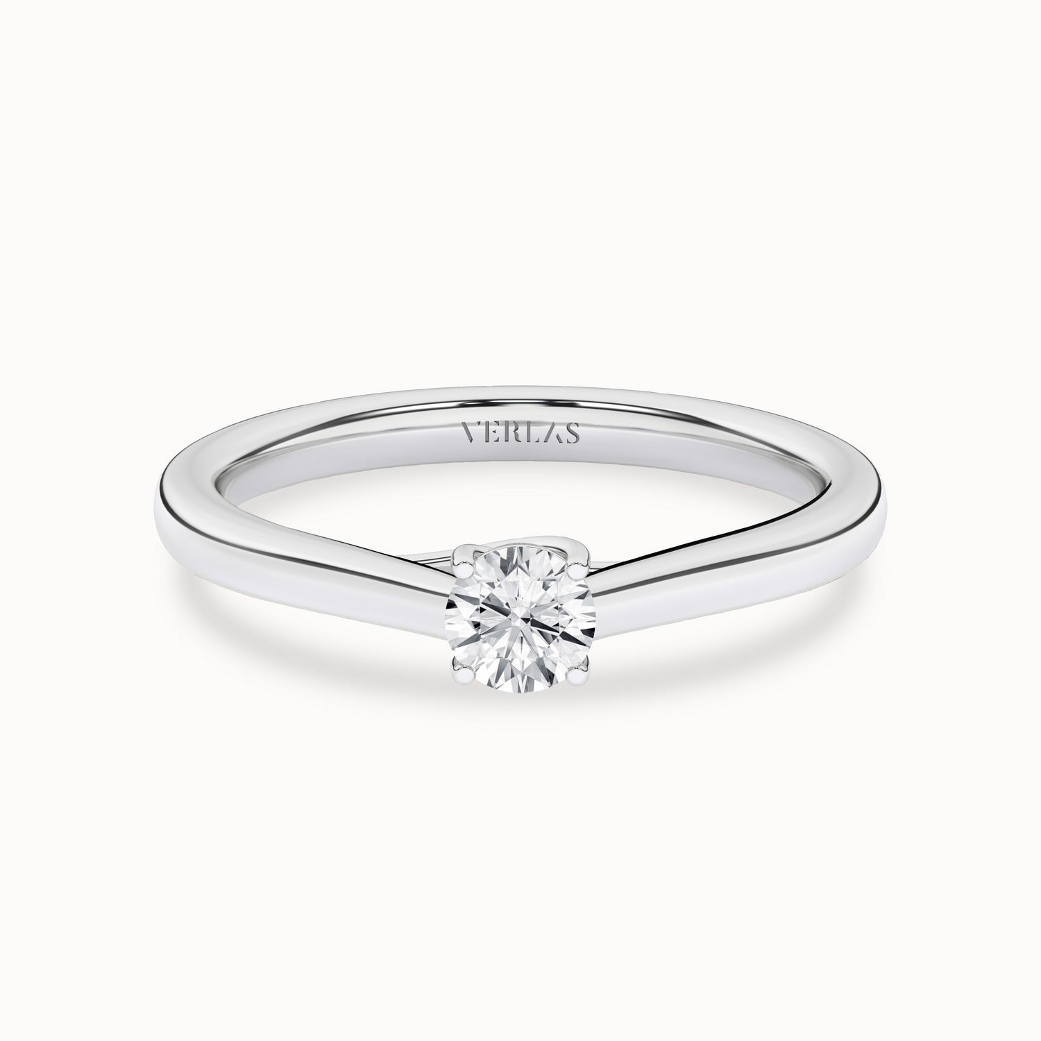 Timeless Round Ring_Product Angle_1/3Ct - 1
