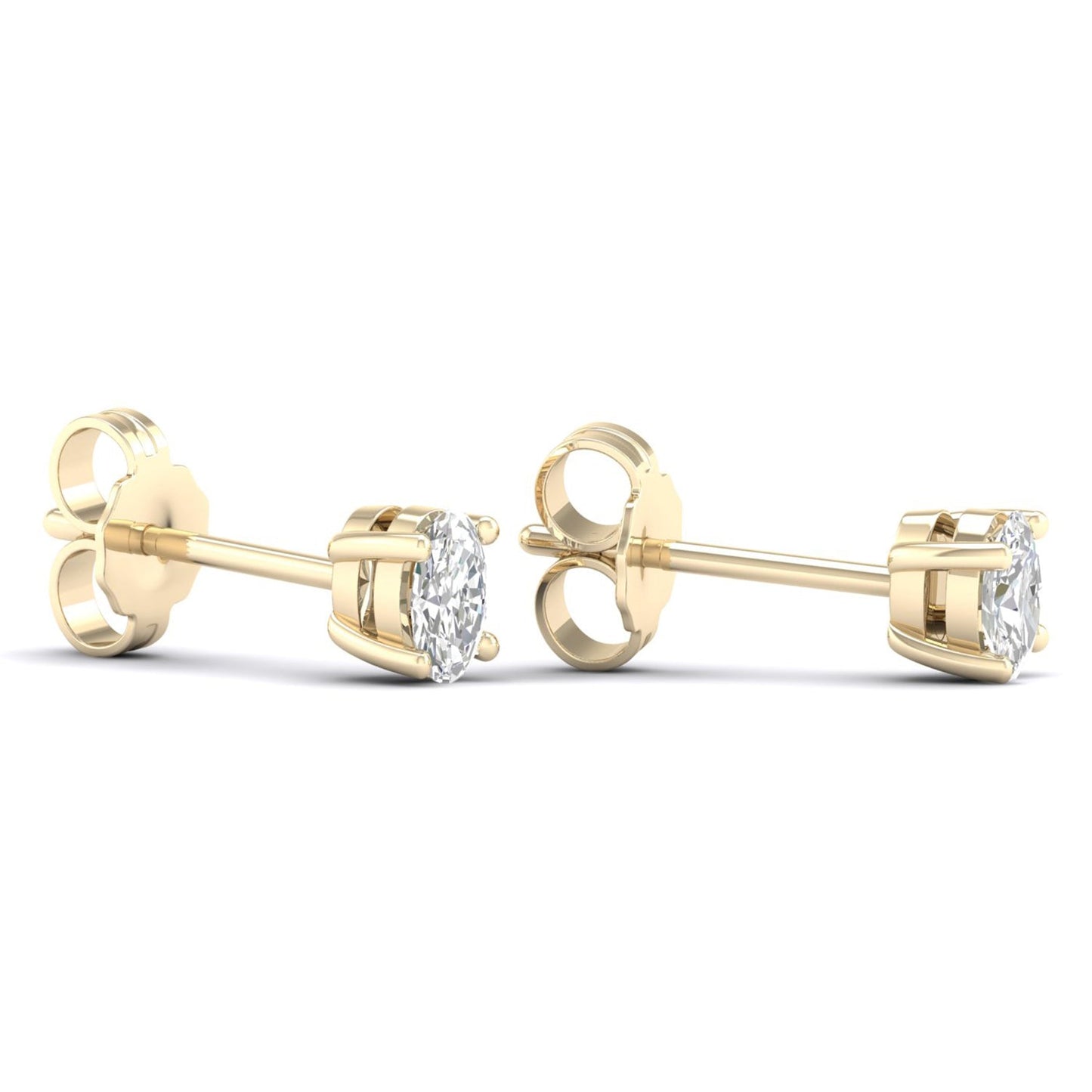 Ellipse Solitaire Studs_Product Angle_1/3 Ct. -  2 