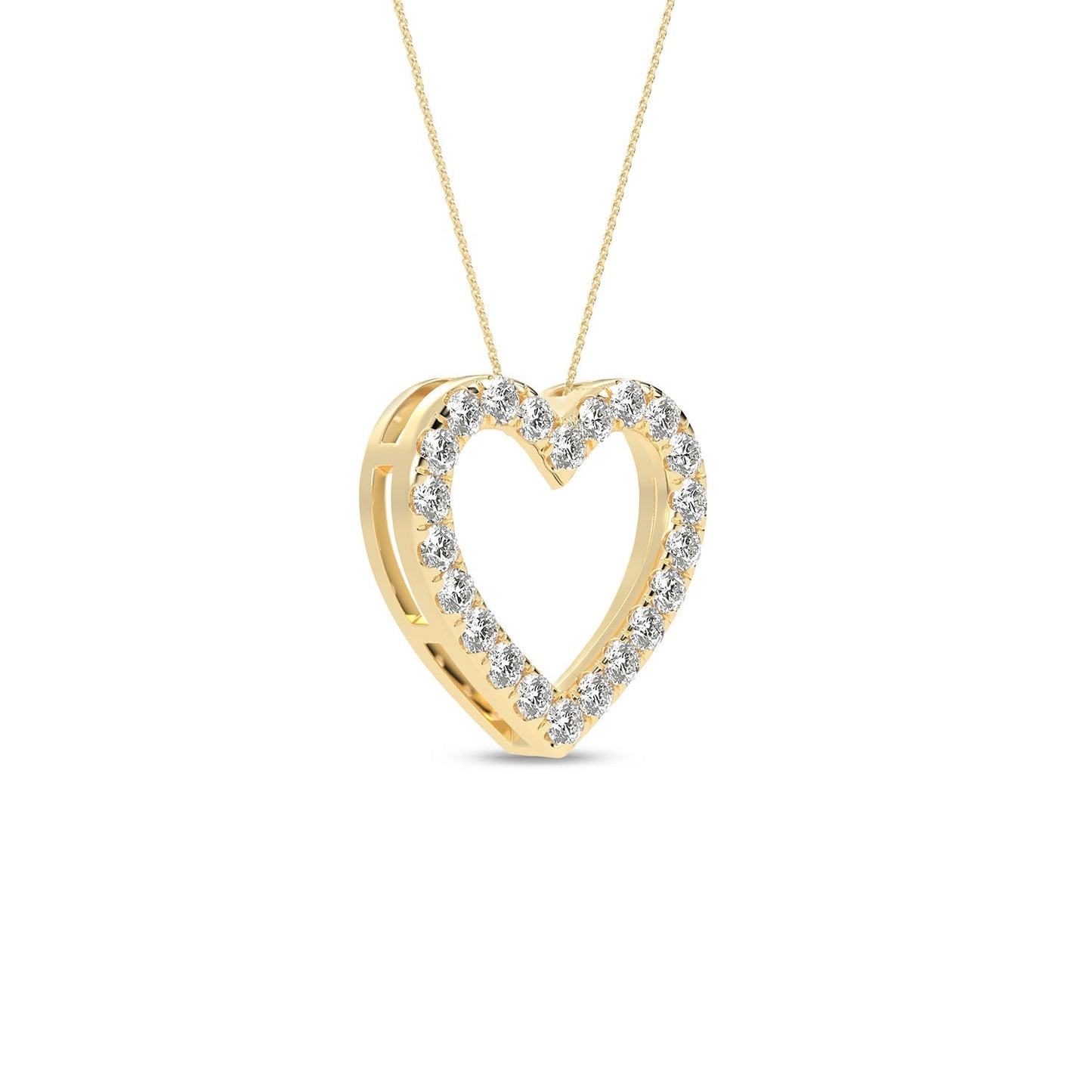 Atmos Heart Silhouette Necklace_Product Angle_1/2 Ct. - 2