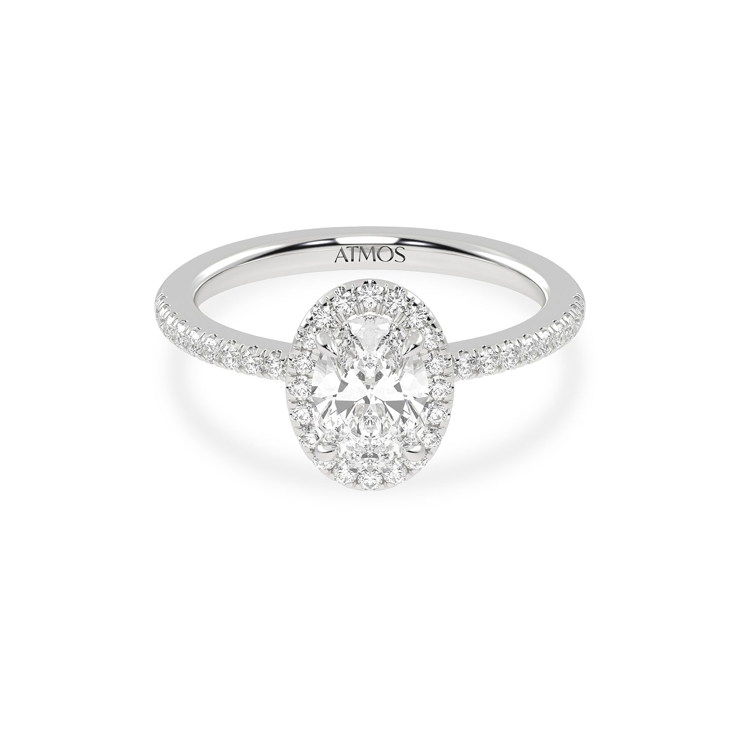 Atmos Luxe Oval Halo Ring_Product Angle_1 1/4 Ct. - 1