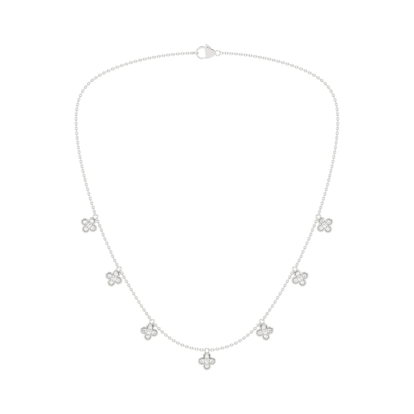 La Fleur Stationed Choker Necklace_Product Angle_1/2 - 1