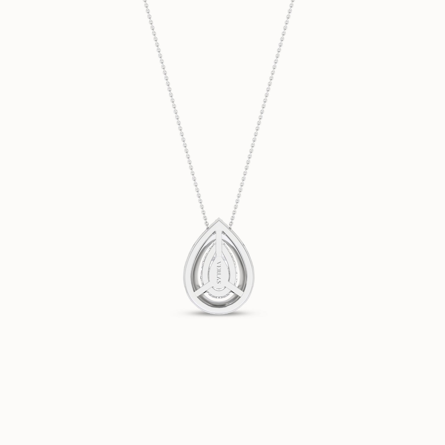Dewdrop Halo Necklace_Product Angle_1/2Ct. - 3