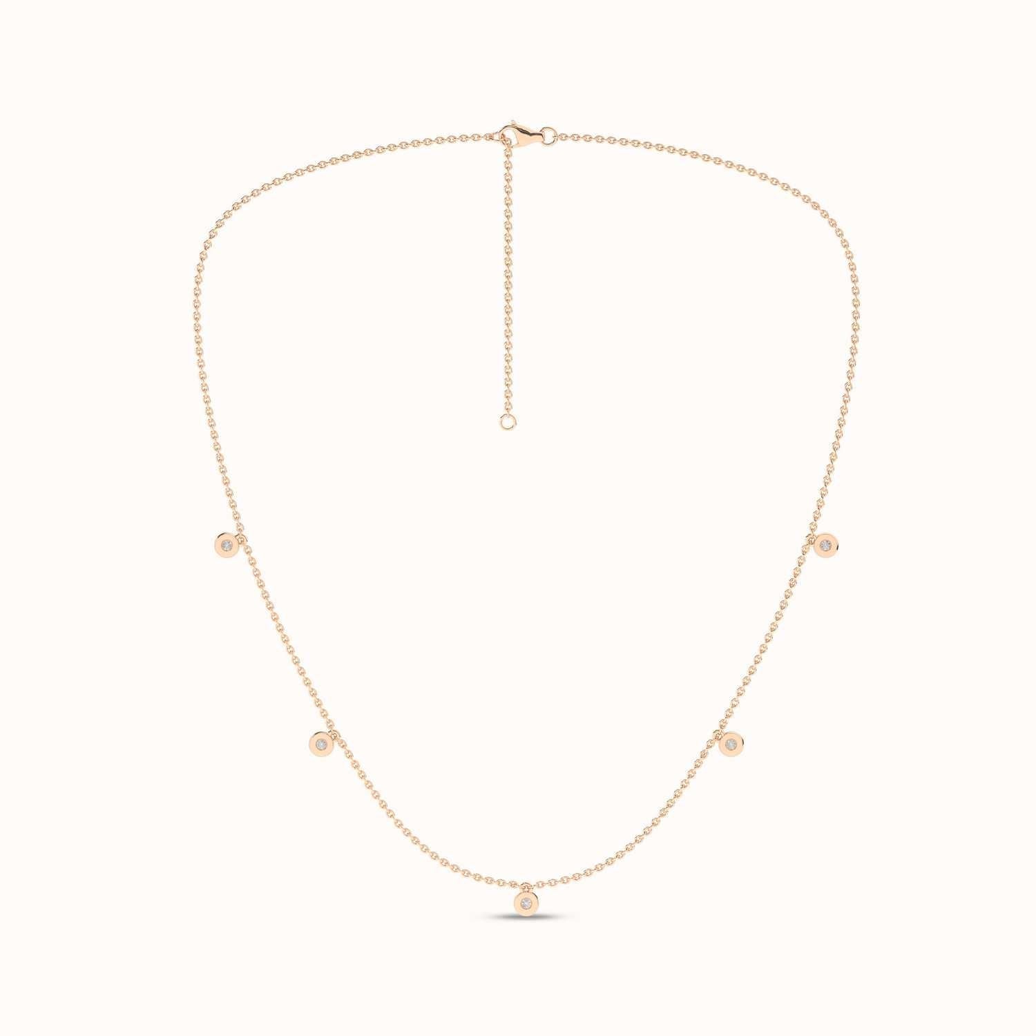 Mini-Round Encompassing Stationed Necklace_Product Angle_1/5Ct. - 3