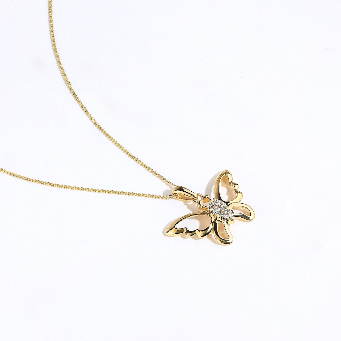 Butterfly Flutter Silhouette Pendant_Product Angle_Creative Image