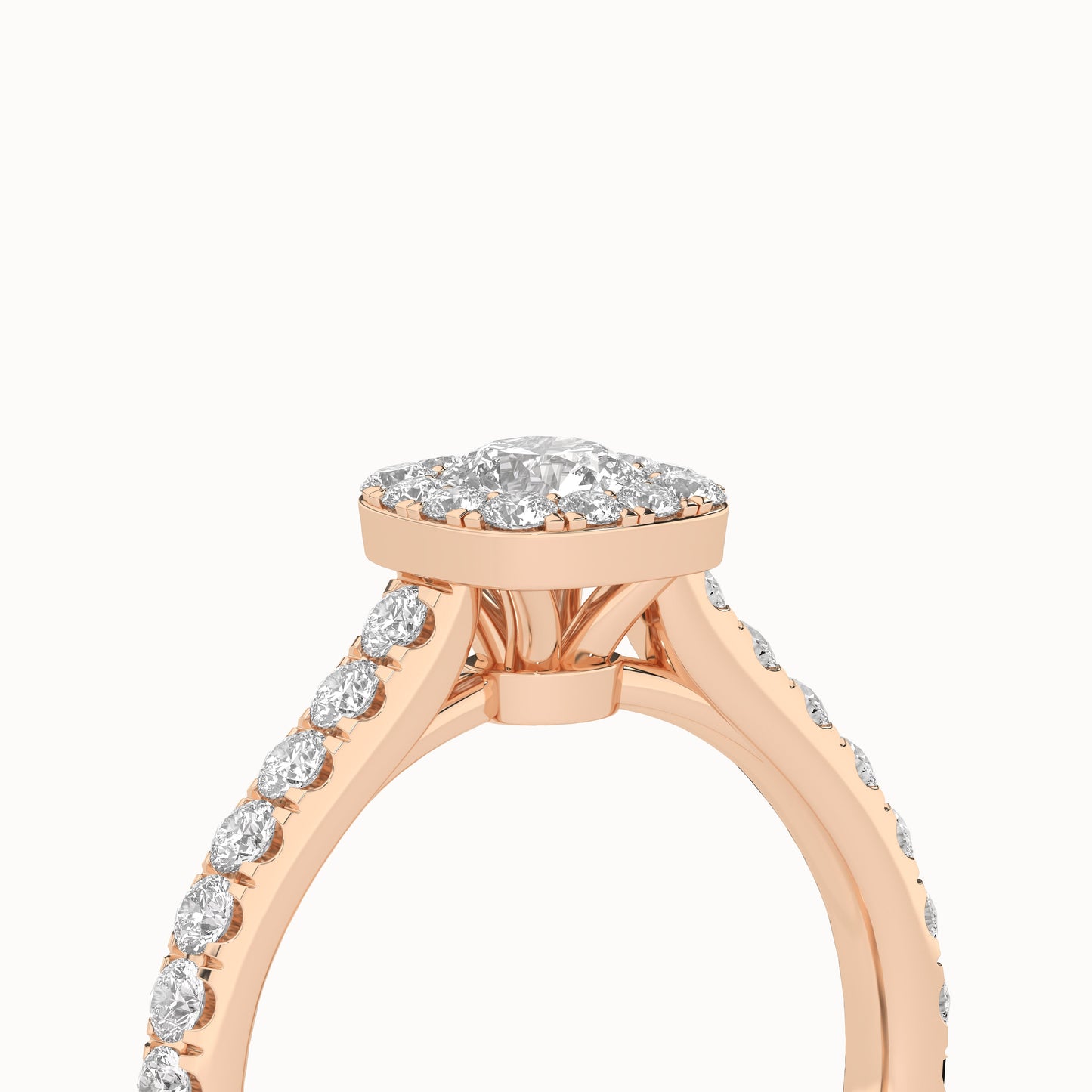 Signature Iconic Round-Princess Halo Ring_Product Angle_1Ct - 5