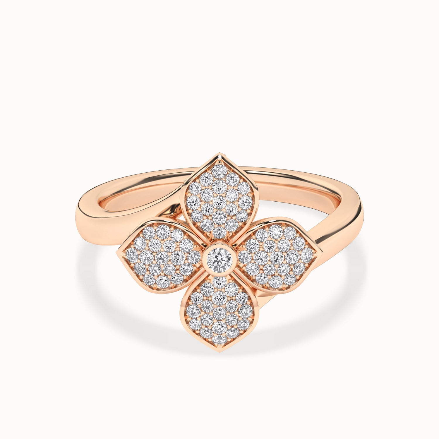 La Fleur Diamond Radiant Ring_Product Angle_1/4Ct - 1