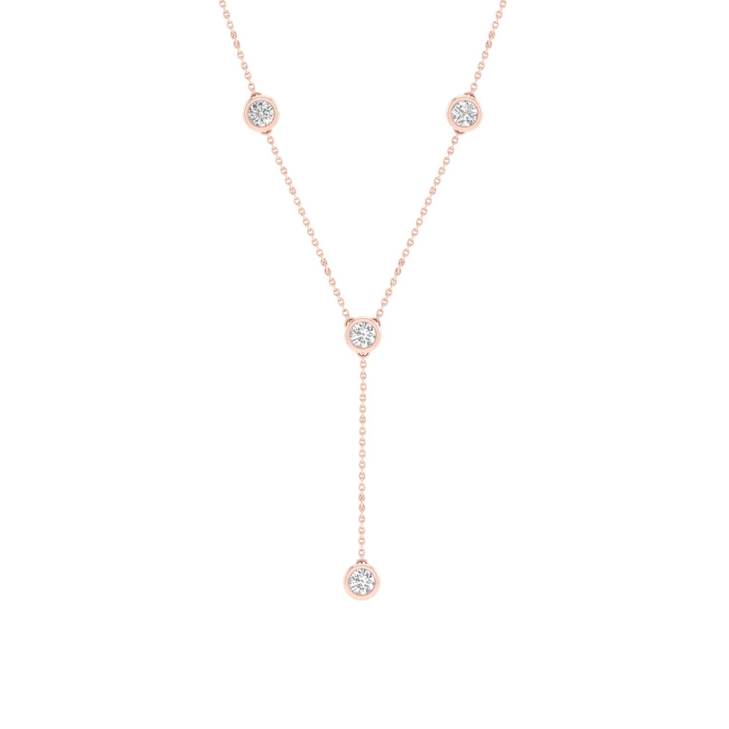 Encompassing Round Stationed Y Necklace_Product angle_PCP Main Image