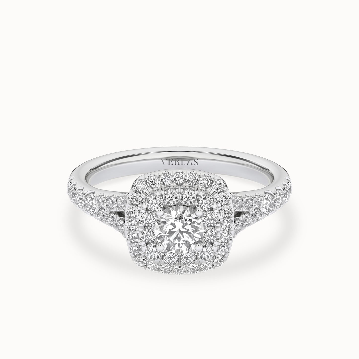 Round-Center Princess Double Halo Ring_Product Angle_1Ct - 1