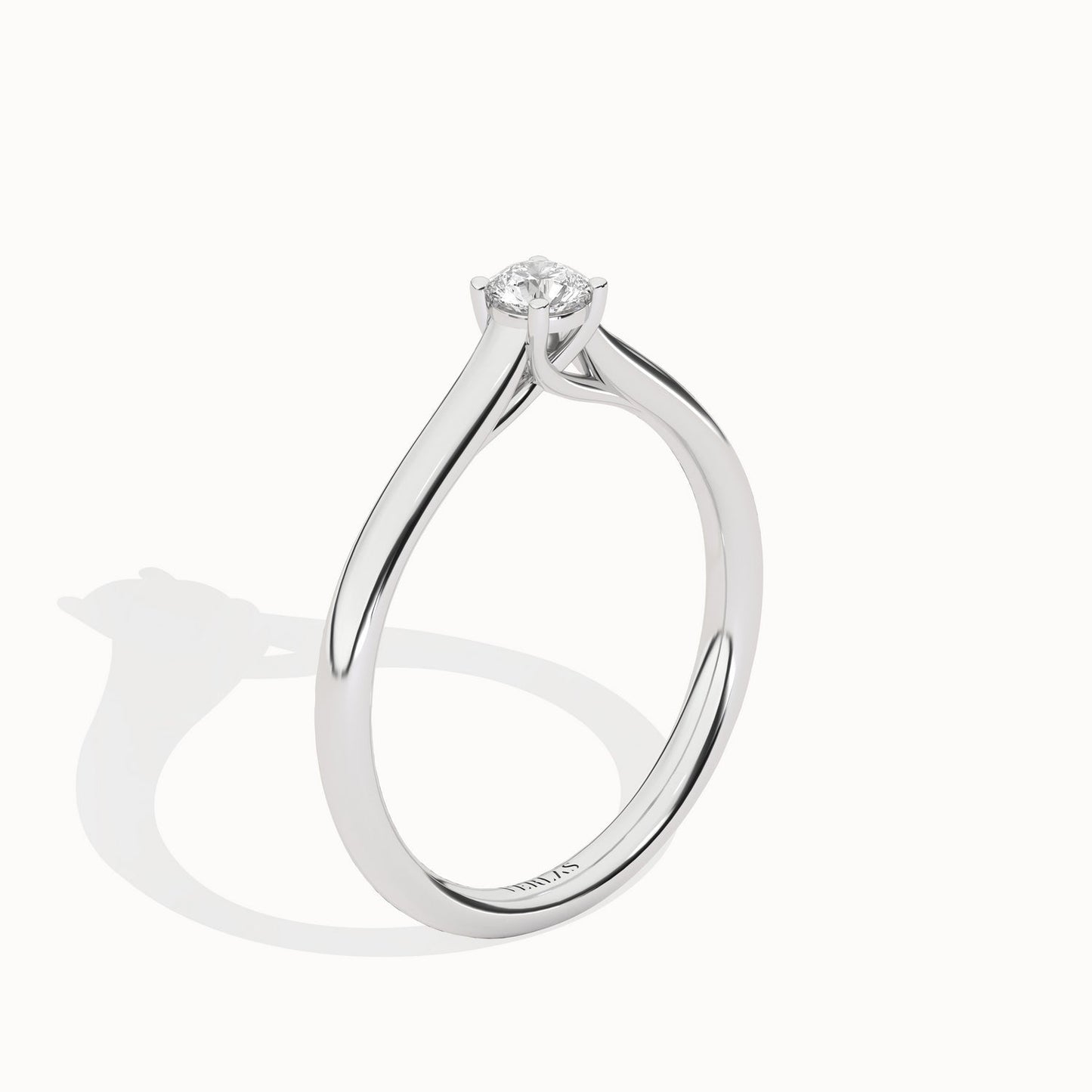 Timeless Round Ring_Product Angle_1/6Ct - 4