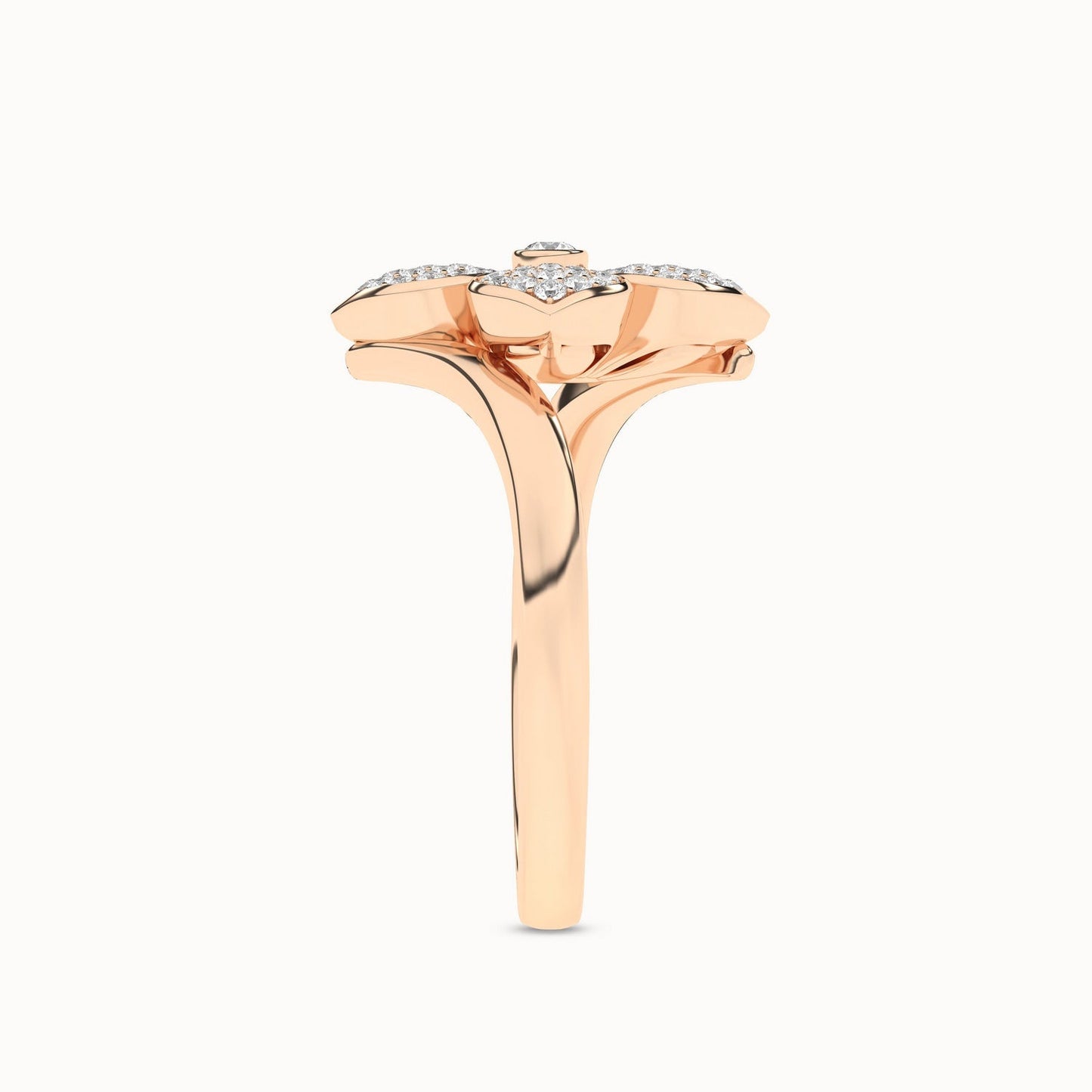 La Fleur Diamond Radiant Ring_Product Angle_1/4Ct - 4