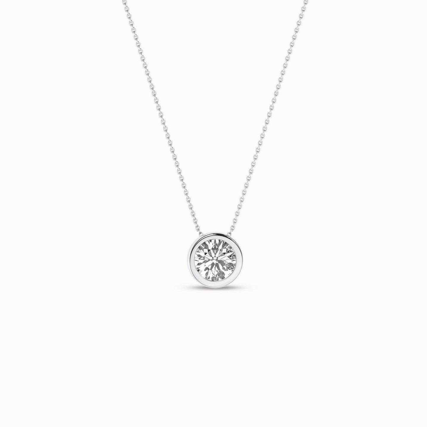 Encompassing Round Necklace_Product Angle_1/2Ct. - 2