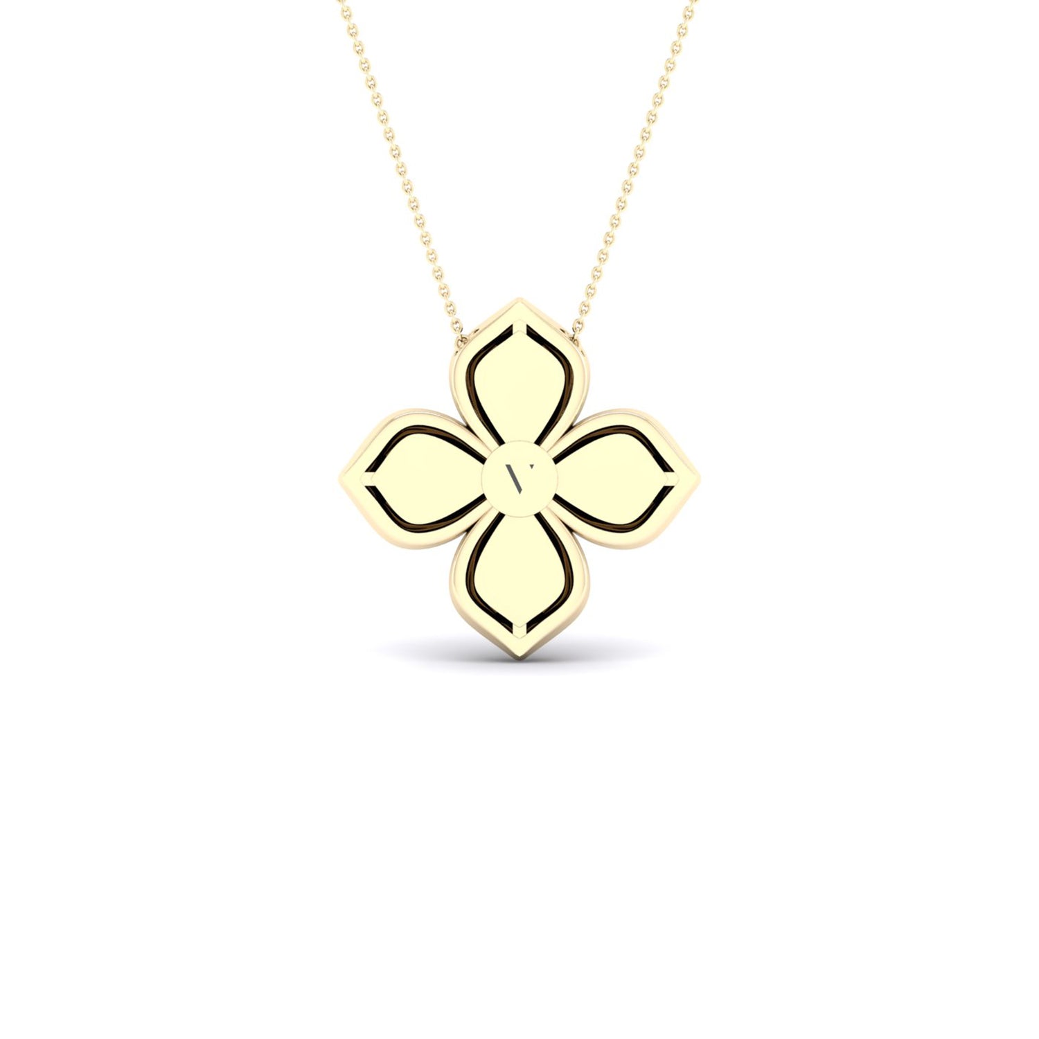 La Fleur Diamond Necklace_Product angle_1/2 Ct. - 3