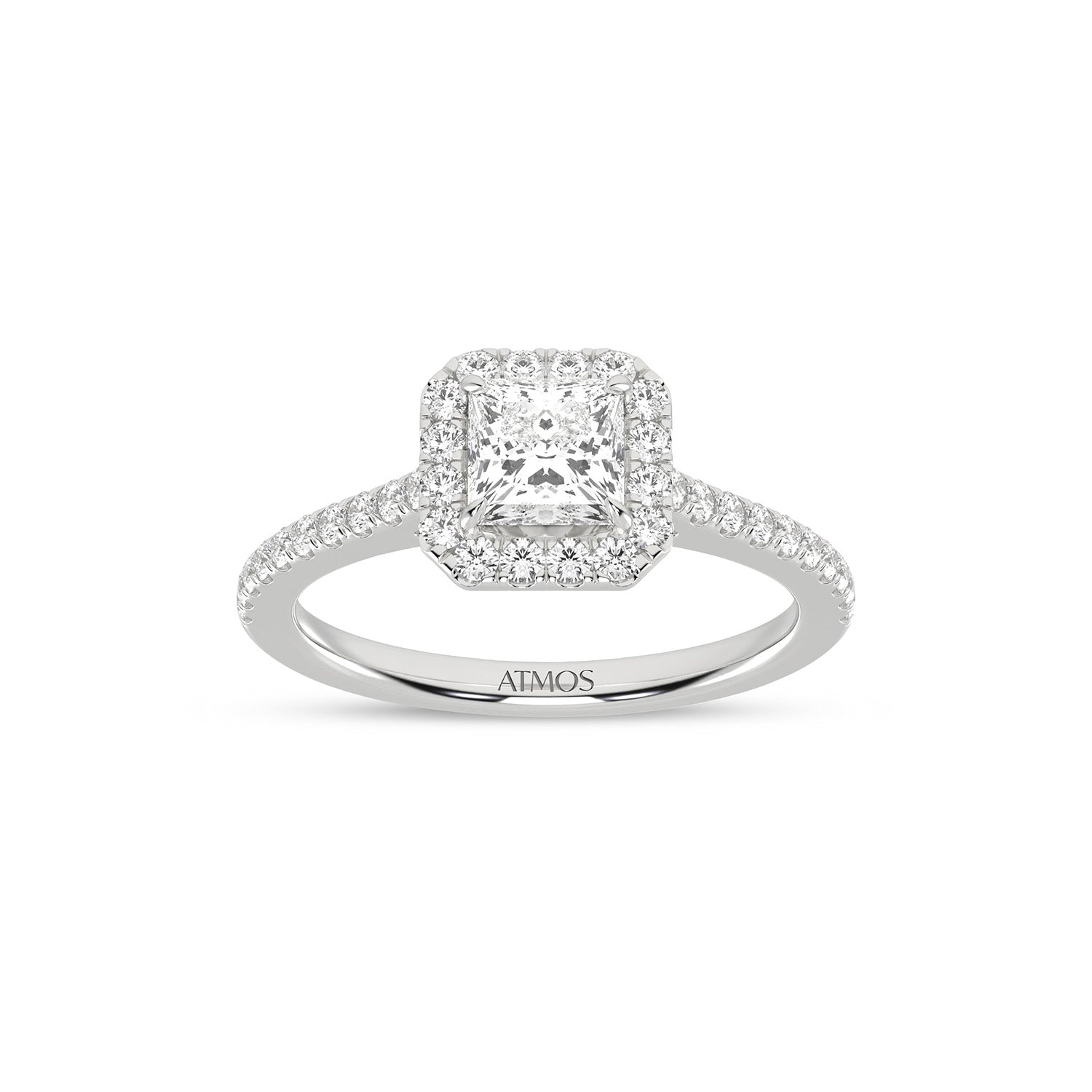 Atmos Signature Princess Halo Ring_Product Angle_PCP Main Image