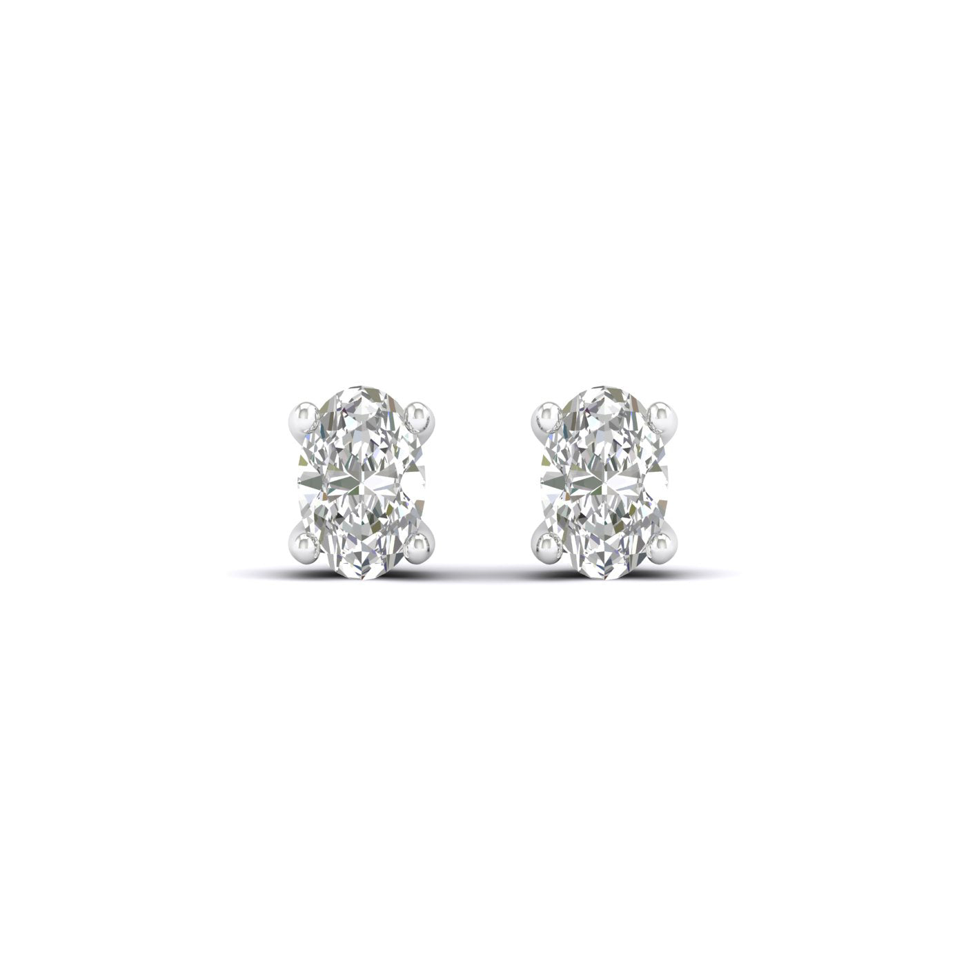Ellipse Solitaire Studs_Product Angle_1/3 Ct. -  3