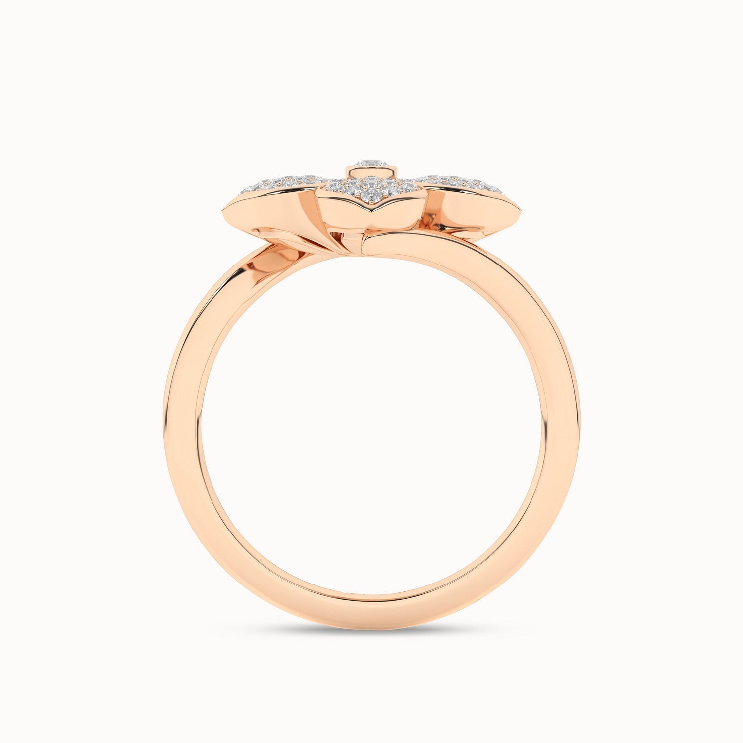 La Fleur Diamond Radiant Ring_Product Angle_1/4Ct - 3