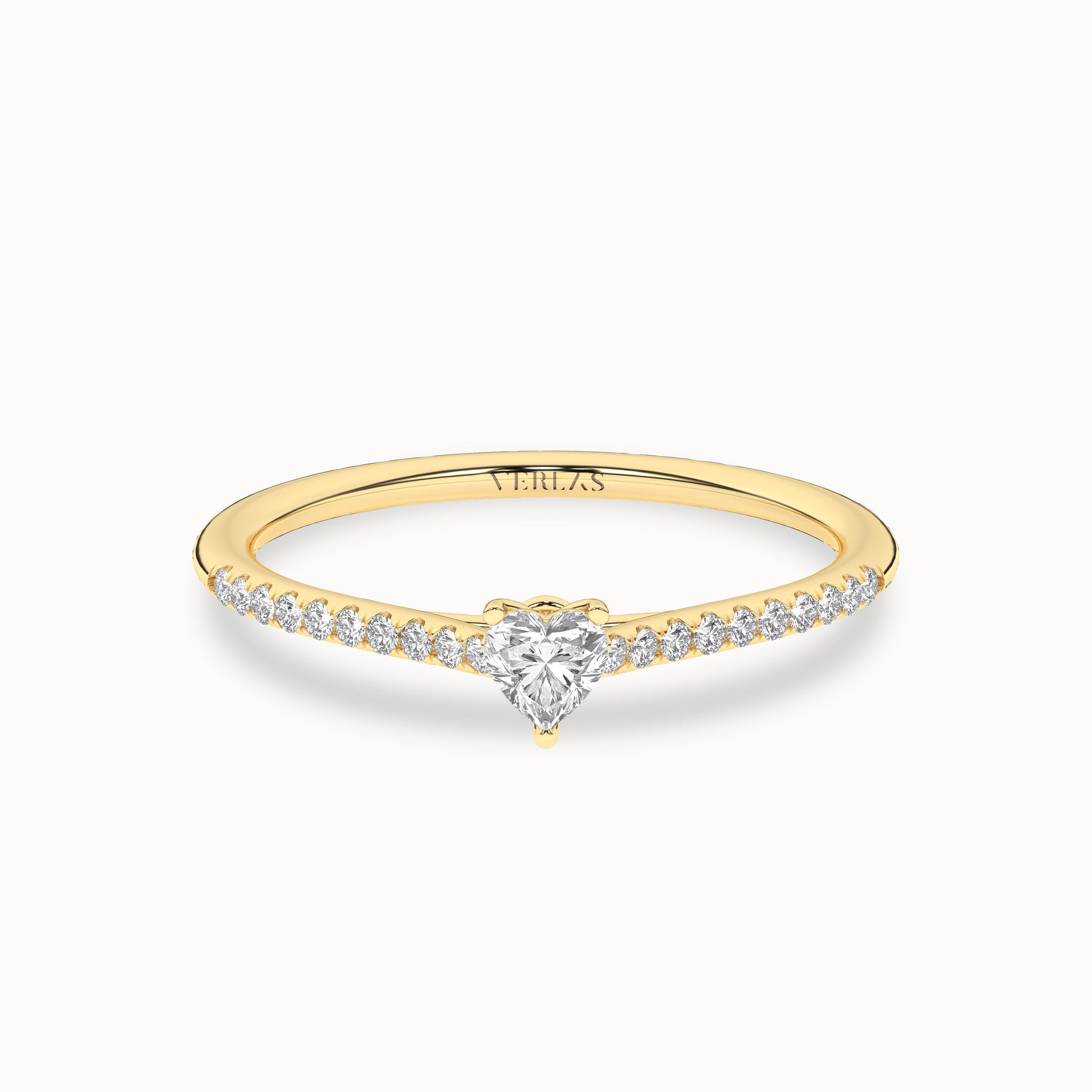 Signature Heart Ring_Product Angle_1/4Ct - 1