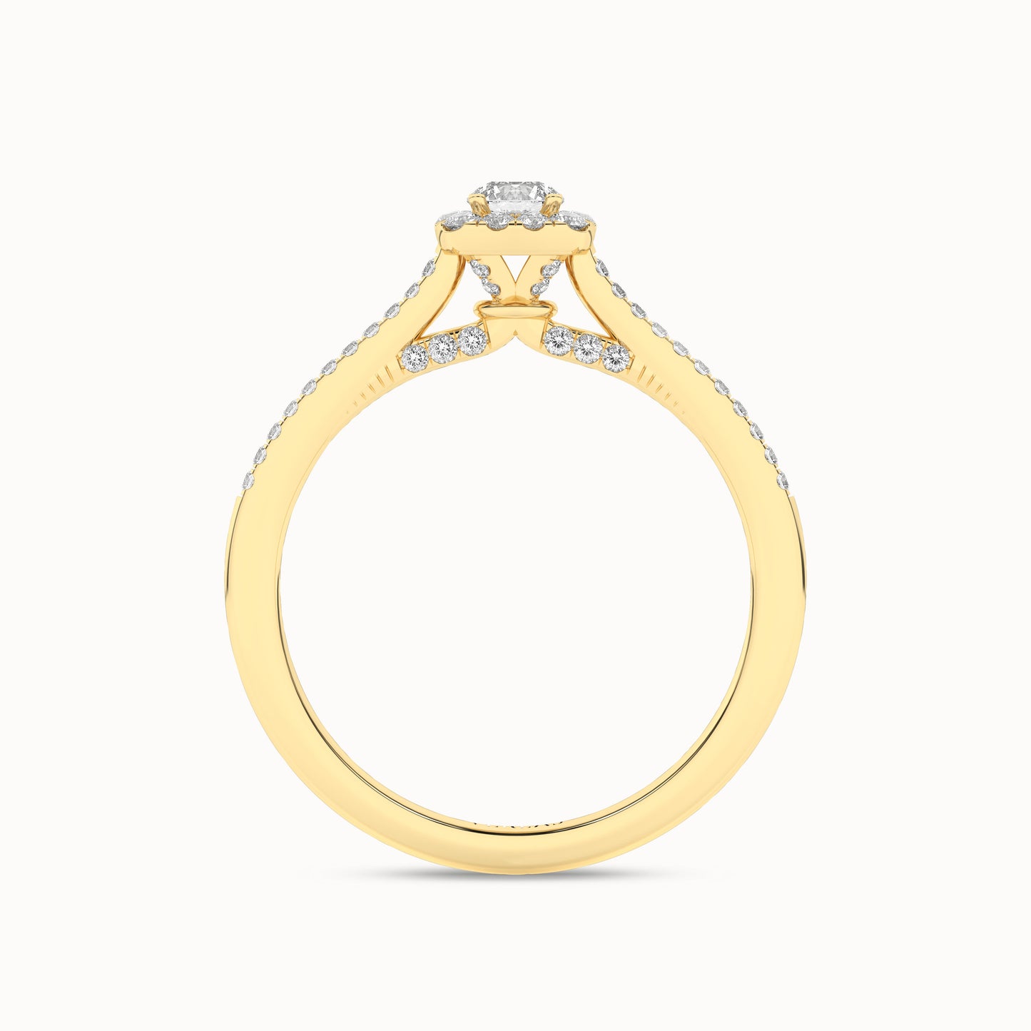 Round-Center Princess Halo Ring_Product Angle_1/3Ct. - 2