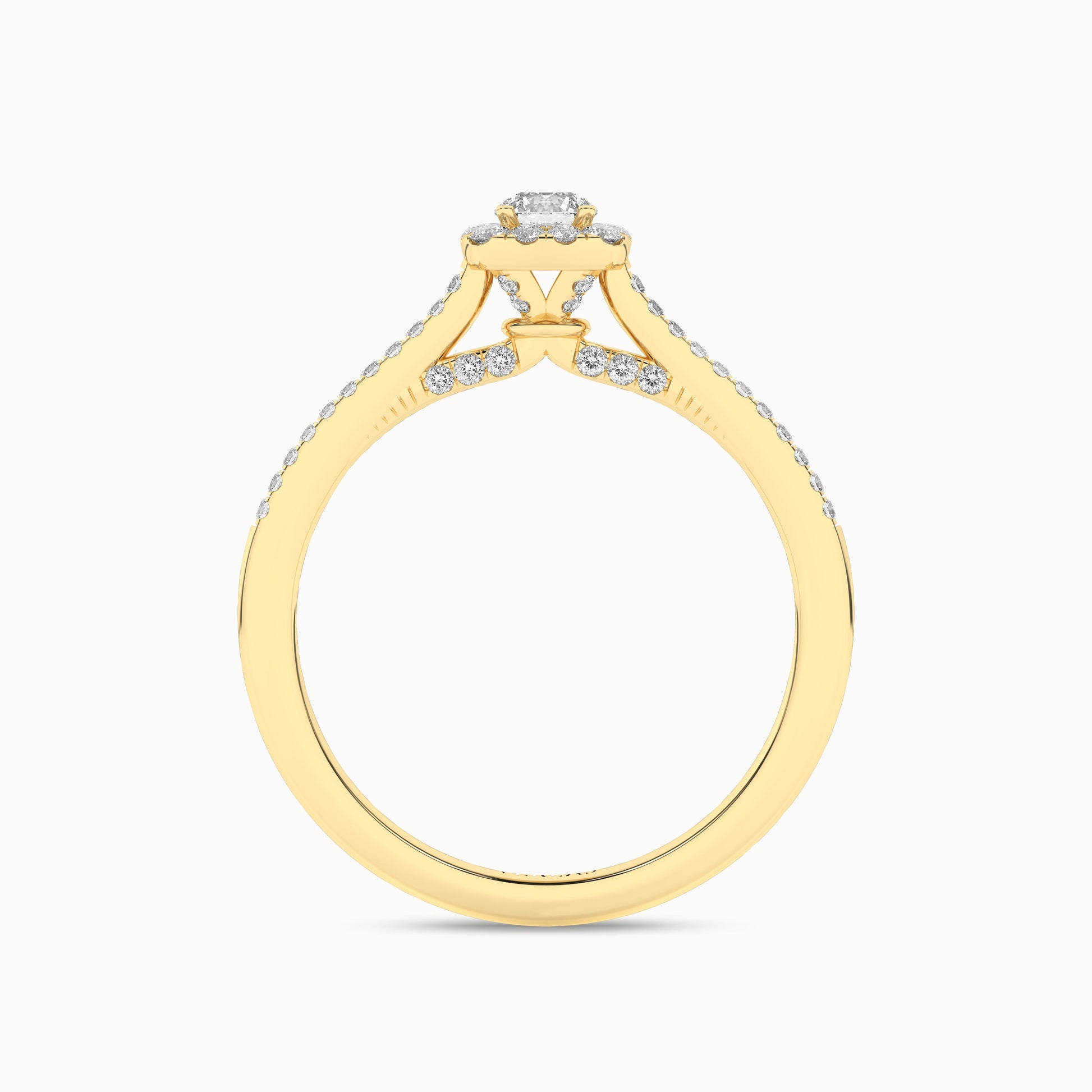 Round-Center Princess Halo Ring_Product Angle_1/3Ct. - 2