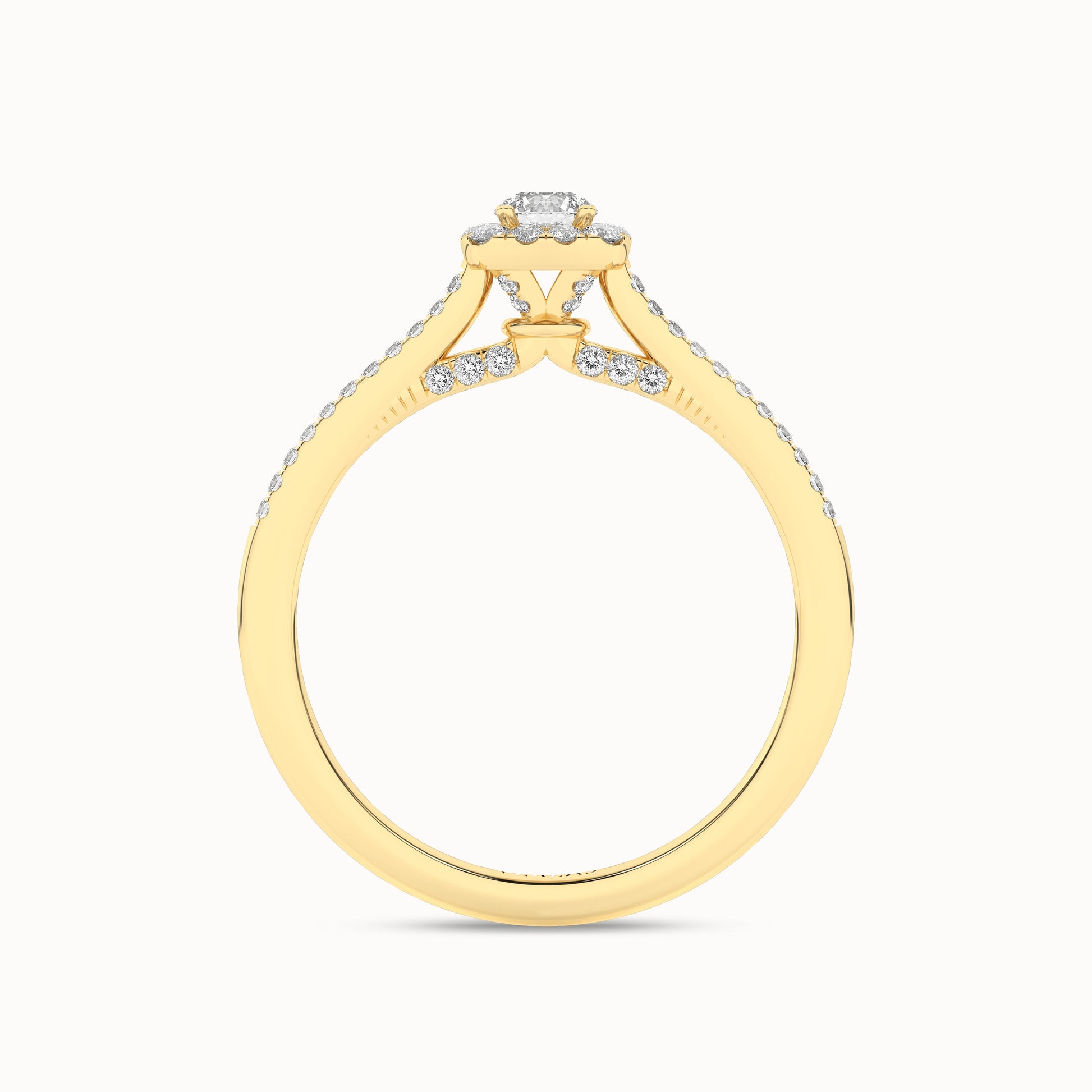 Round-Center Princess Halo Ring_Product Angle_1/3Ct. - 2