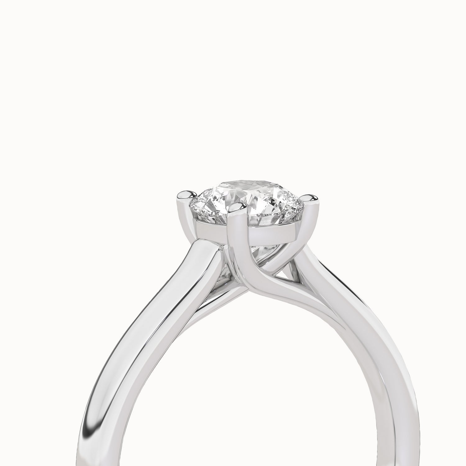 Timeless Round Ring_Product Angle_3/4Ct - 5