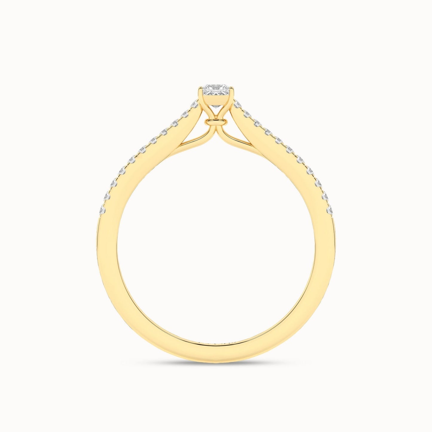 Signature Princess Ring_Product Angle_1/4Ct - 3