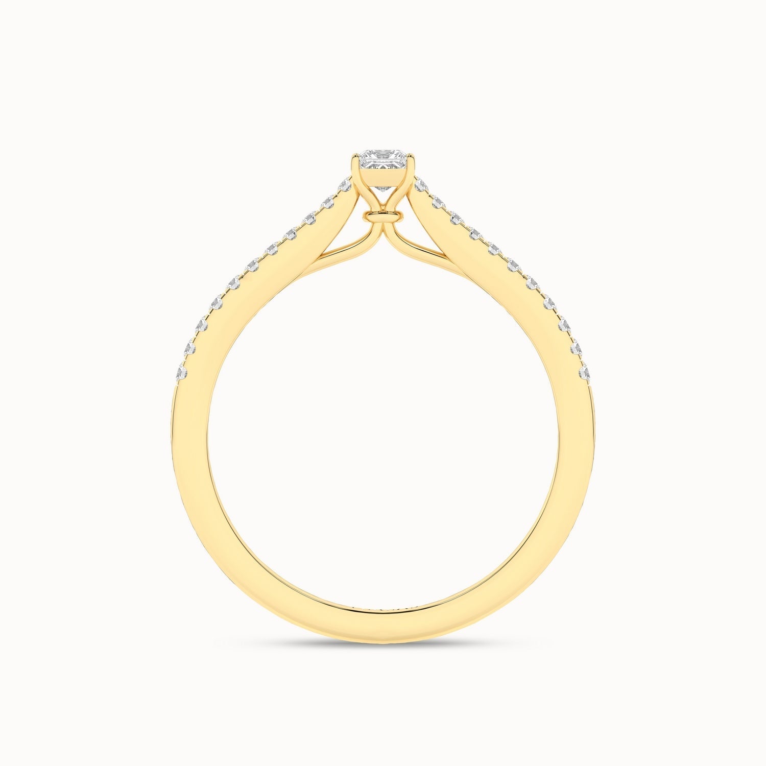 Signature Princess Ring_Product Angle_1/4Ct - 3