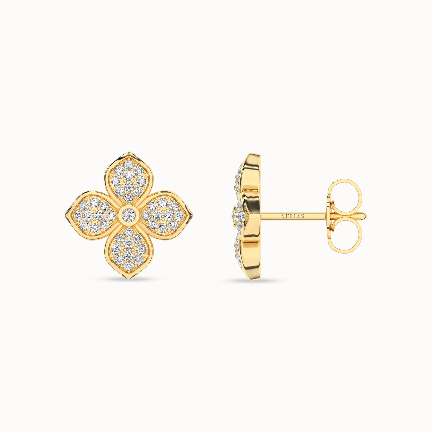 La Fleur Diamond Radiant Studs_Product Angle_PCP Main Image