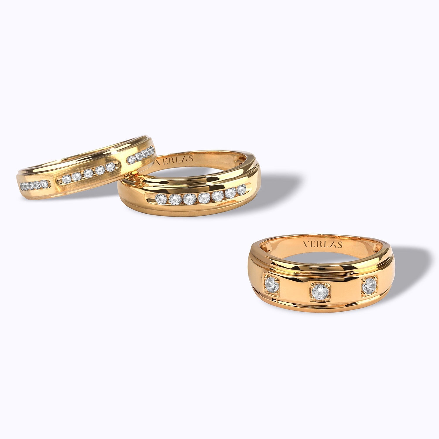 3-Stationed Round Diamond Band _Product Angle_Creative Image