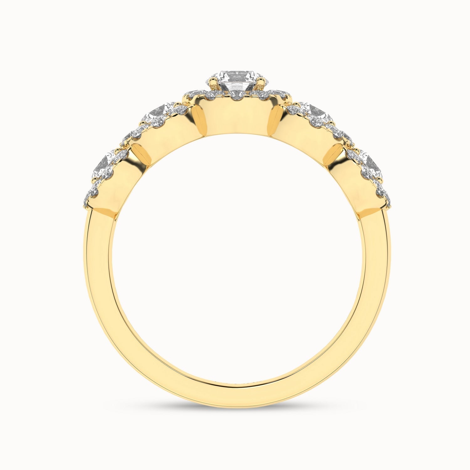 5-Stone Graduated Cherished Vows_Product Angle_1Ct - 3