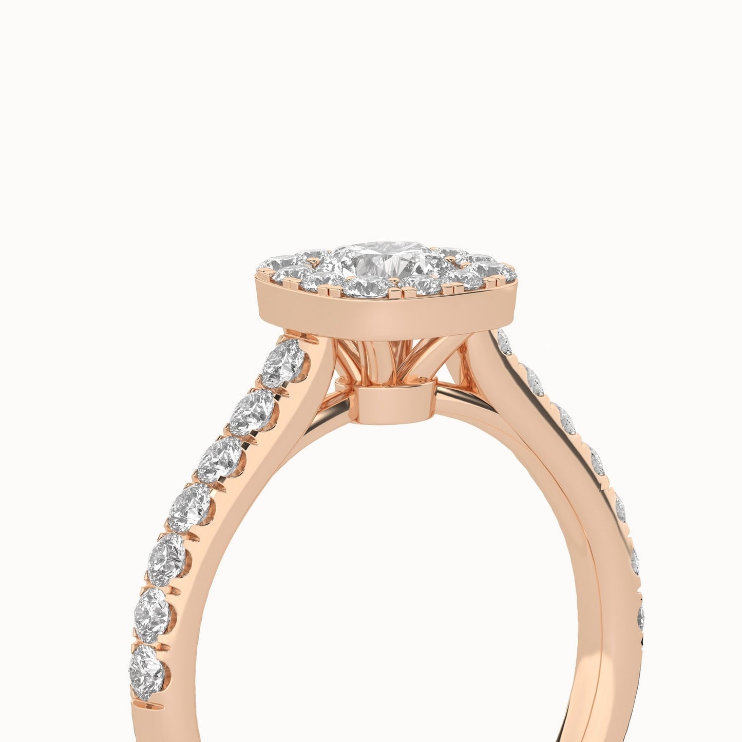 Signature Iconic Round-Princess Halo Ring_Product Angle_1 1/3Ct - 5