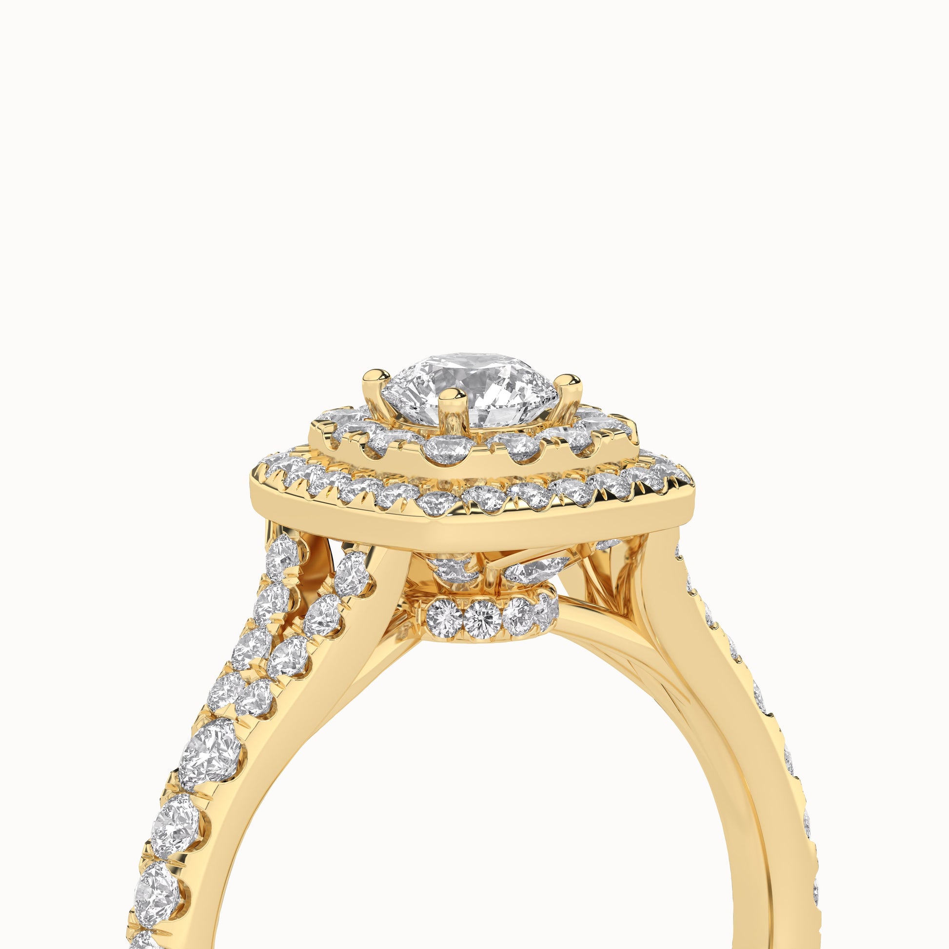 Round-Center Princess Double Halo Ring_Product Angle_1Ct - 5