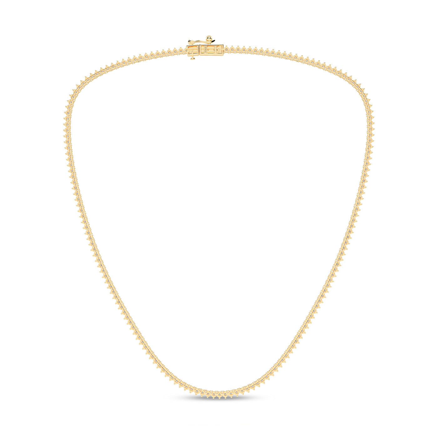Graduated Atmos Tennis Necklace_Product Angle_6 Ct. - 2