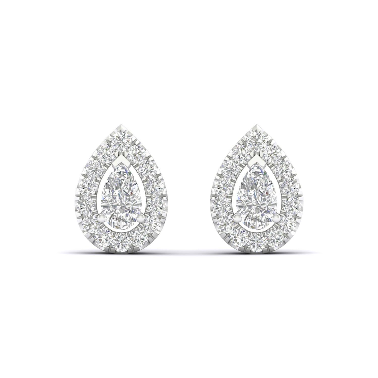 Dewdrop Halo Studs_Product Angle_1/2 Ct. - 3