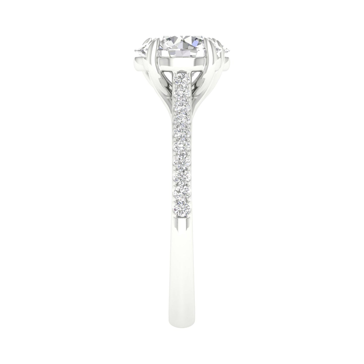 Atmos Round Oval Two Stone Diamond Ring_Product Angle_2 1/6 Ct. - 4