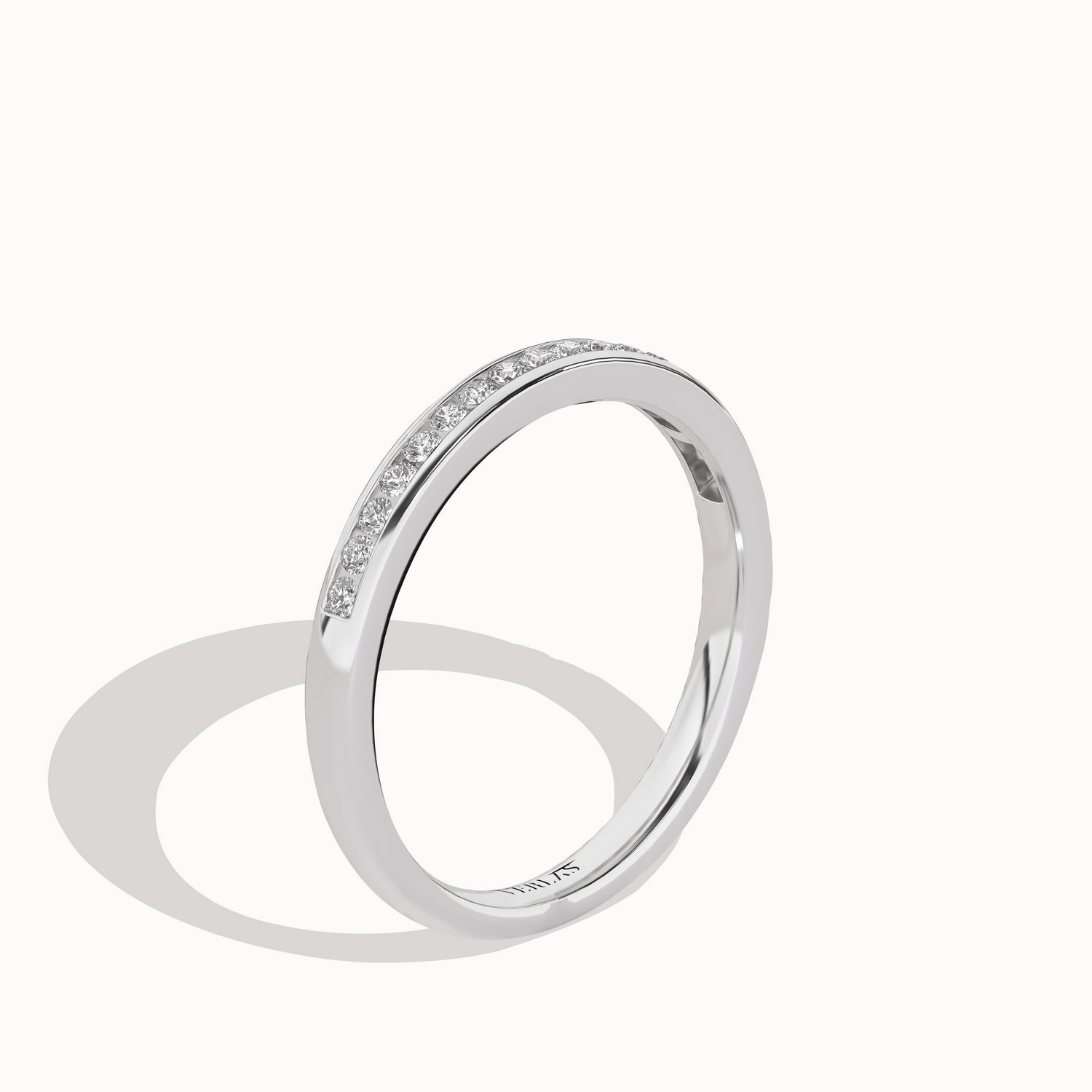 Trailing Diamonds Sheer Band_Product Angle_1/6Ct - 2