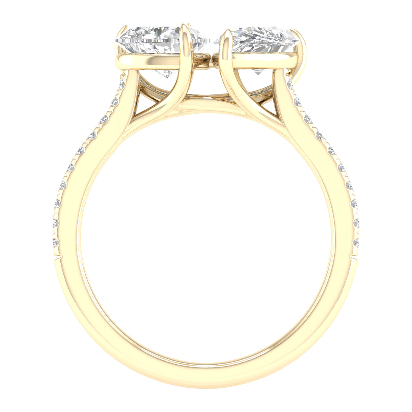 Atmos Heart Pear Two Stone Diamond Ring_Product Angle_2 1/6 Ct. - 3